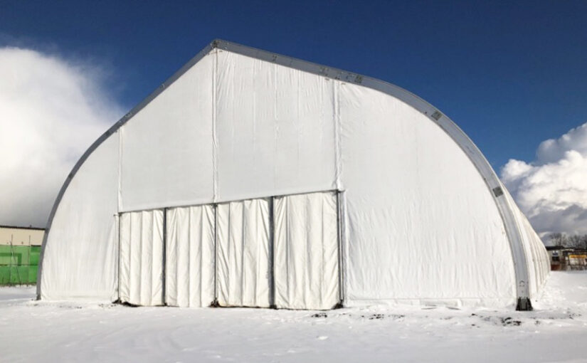 豪雪地・多雪地に最適な積雪対応テント倉庫