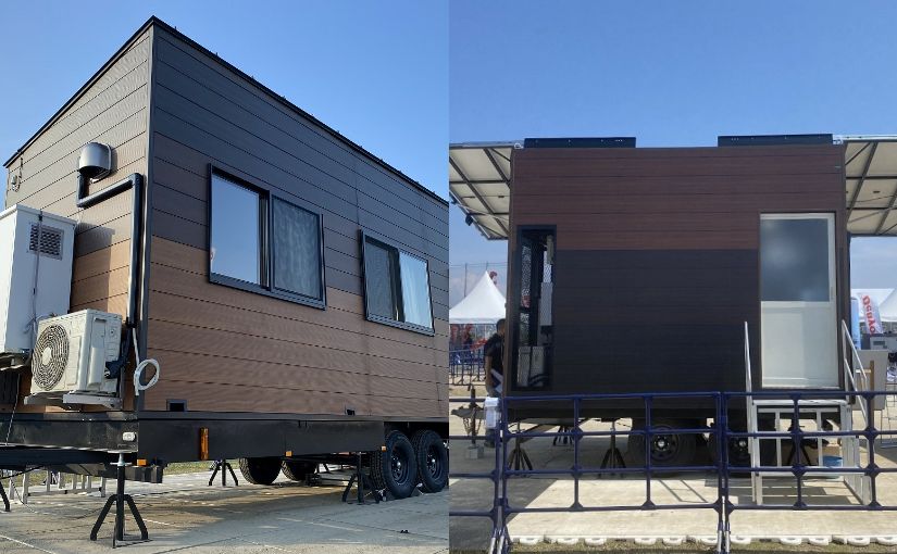災害時や緊急時に避難所や作業拠点など豊富な用途で活用できるトレーラーハウス