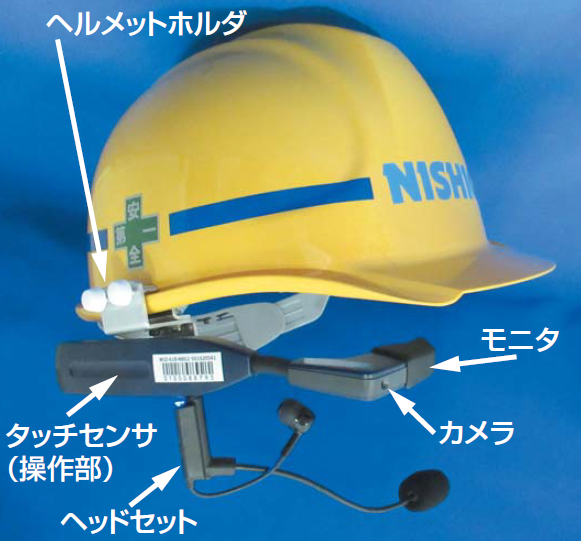 ウェアラブルカメラ　遠隔操作支援システム