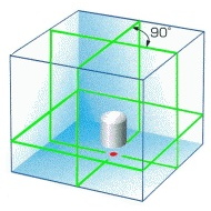 レーザー墨出し器　(グリーンレーザー)</br>MLS-443G