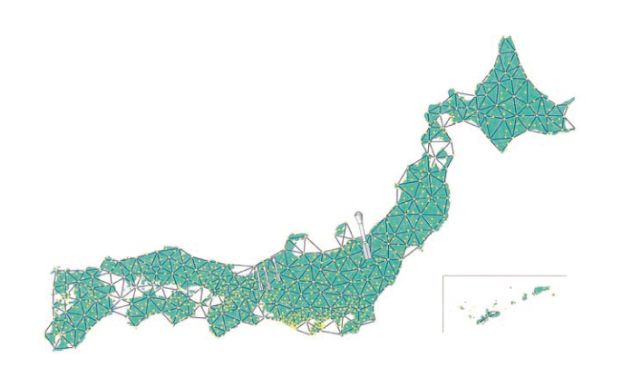 電子基準点ネットワークイメージ図