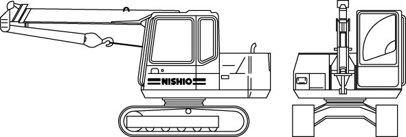 建設機械イラスト集 荷役 運搬機械 西尾レントオール株式会社