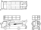 建設機械イラスト集 高所作業車 トラック式 西尾レントオール株式会社