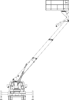 建設機械イラスト集 高所作業車 トラック式 西尾レントオール株式会社